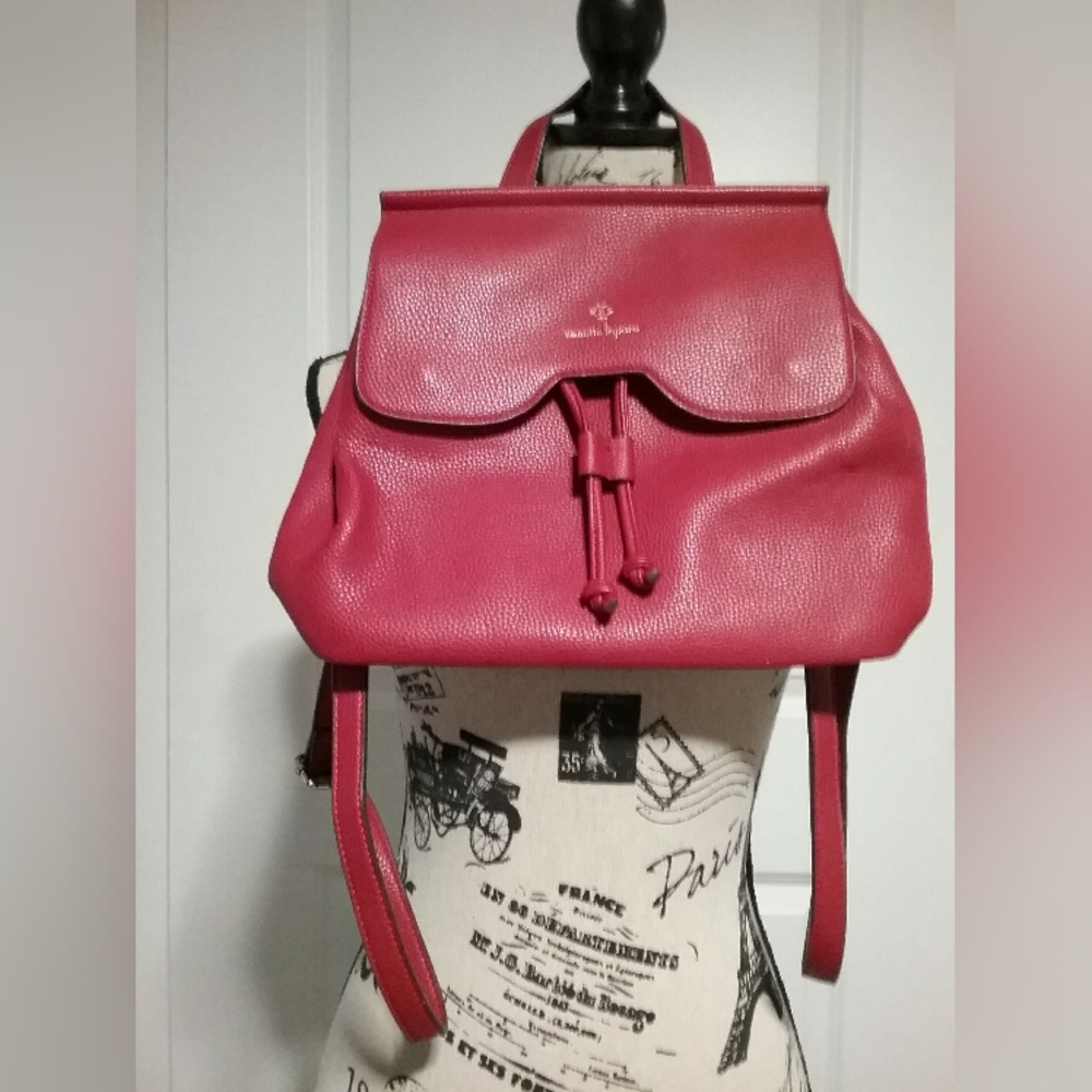 Nanette Lepore Convertible Red Backpack